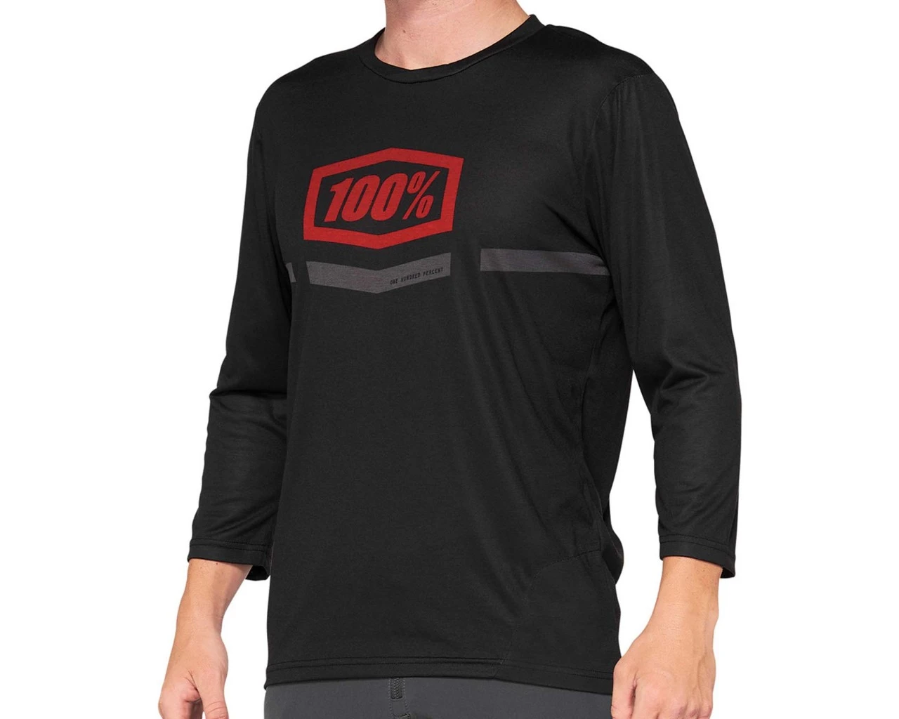 100% Airmatic Enduro-Trail 3/4 Trikot | Black-red 2 100% Airmatic Enduro-Trail 3/4 Trikot | Black-red – Bild 2