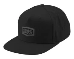 100% Enterprise 2019 Snapback Hat | Black-charcoal