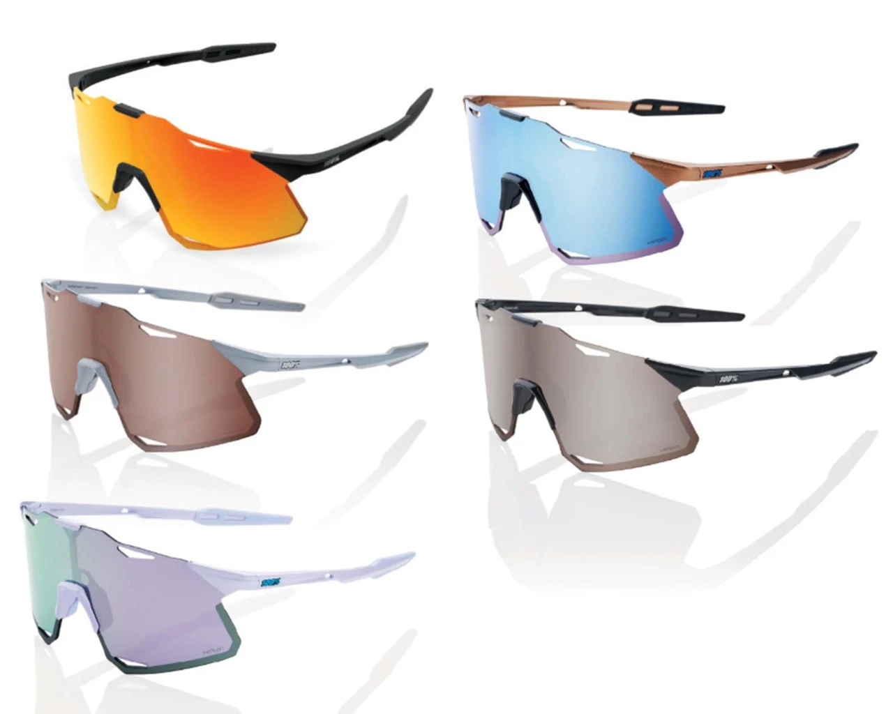 100% Hypercraft - Hiper Lens Fahrrad Sportbrille | Polished Lavender – Bild 2