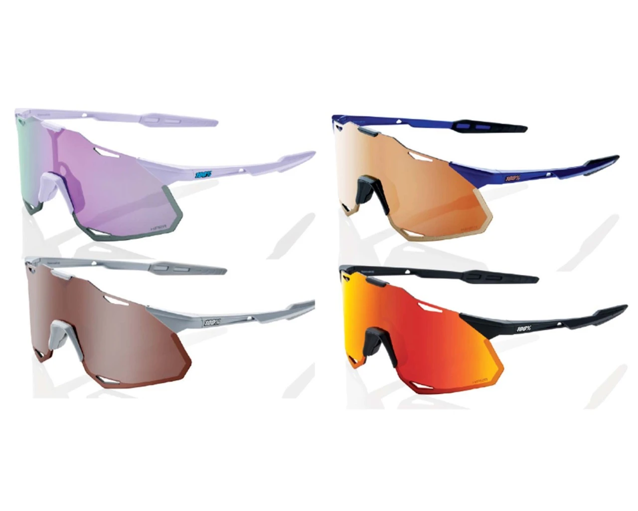 100% Hypercraft - XS Hiper Lens Fahrrad Sonnenbrille | Soft Tact Black – Bild 2