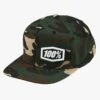 100% Machine 2019 Snapback Hat | Camo Black-green