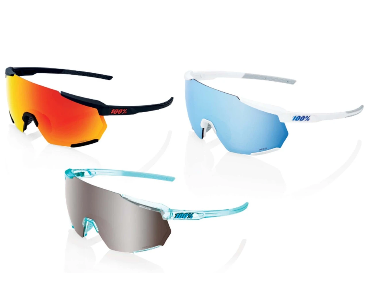 100% Racetrap - 3.0 Hiper Lens Fahrrad Sonnenbrille | Polished Translucent Mint – Bild 2