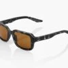 100% Rideley Peak Polar Lens - Sport Sonnenbrille | Matte Black Havana