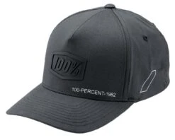 100% Shadow X-Fit Snapback Hat | Steel