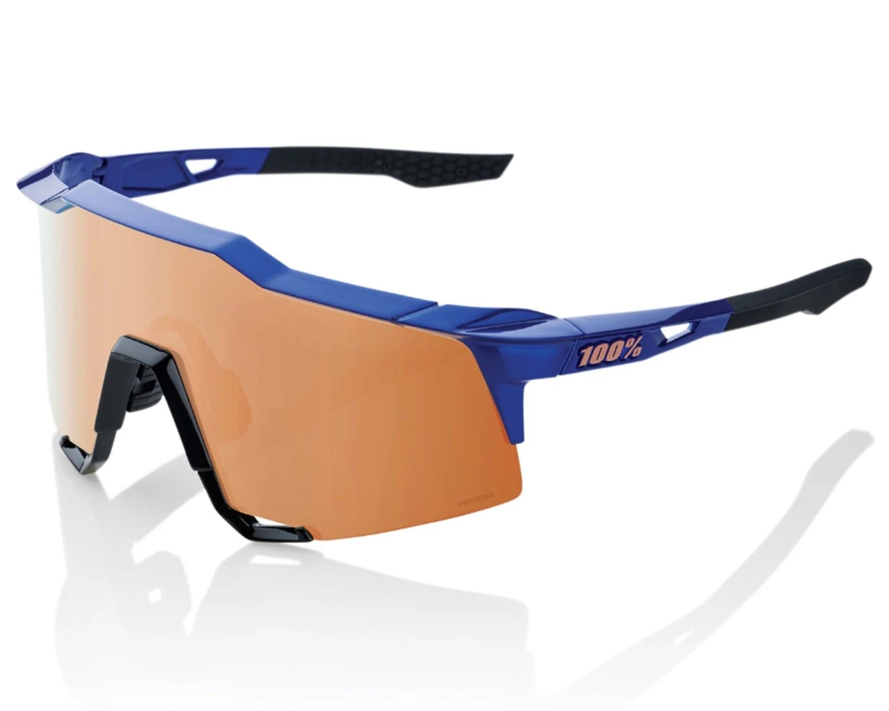 100% Speedcraft HiPER Mirror Sport Sonnenbrille | Gloss Cobalt Blue
