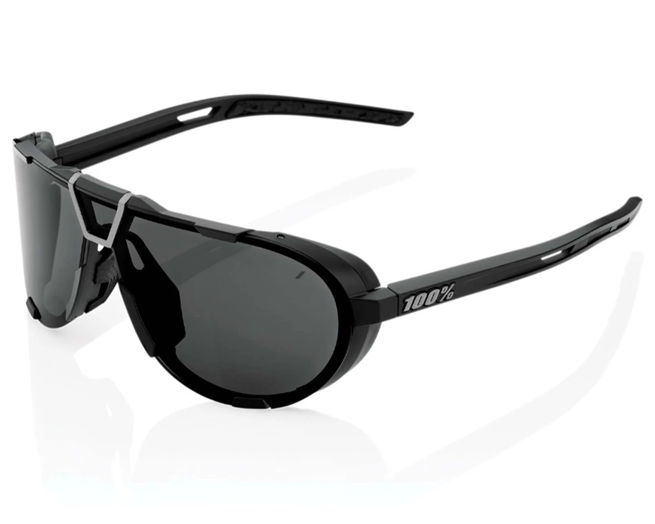 100% Westcraft Smoke Brillenglas Sport Sonnenbrille | Matte Black