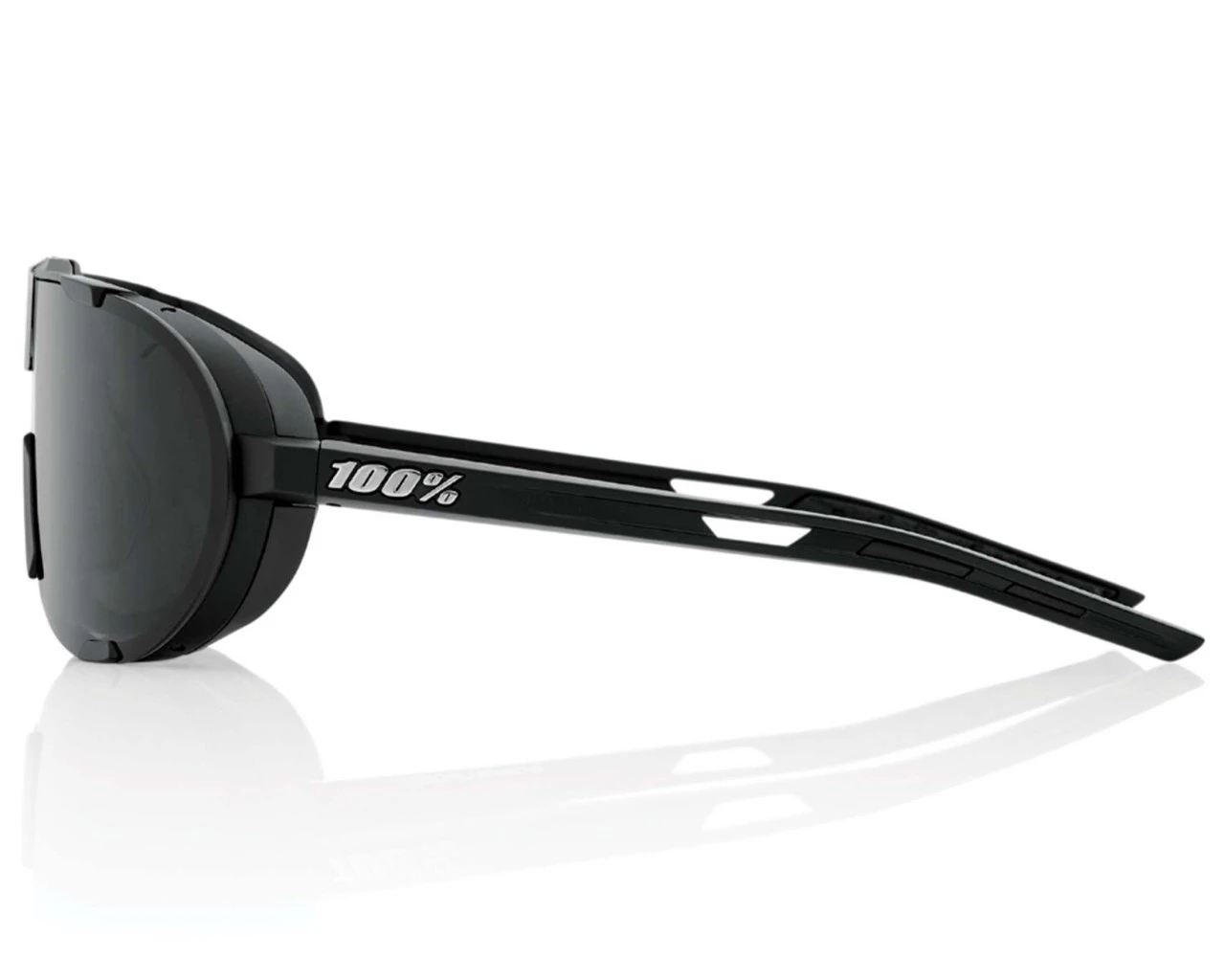 100% Westcraft Smoke Brillenglas Sport Sonnenbrille | Matte Black – Bild 3