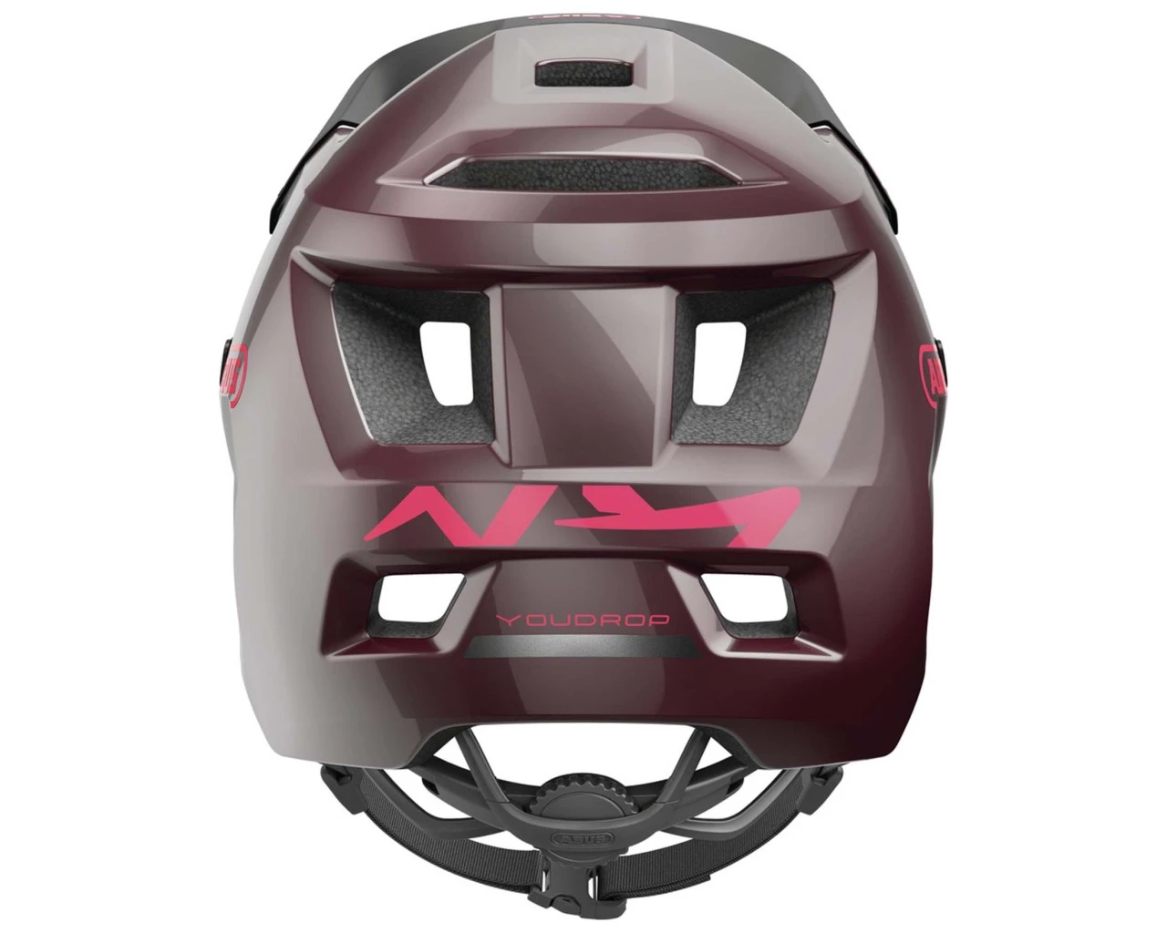 Abus Youdrop MTB-Jugendhelm | Wildberry Red S 3 Abus Youdrop MTB-Jugendhelm | Wildberry Red S – Bild 3