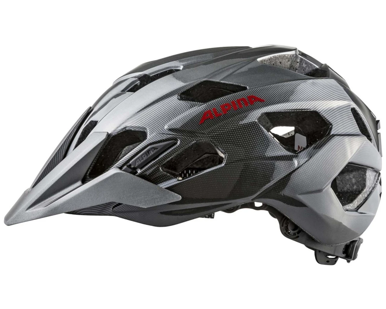 Alpina Anzana MTB Fahrradhelm | Darksilver-black-red 4 Alpina Anzana MTB Fahrradhelm | Darksilver-black-red – Bild 4