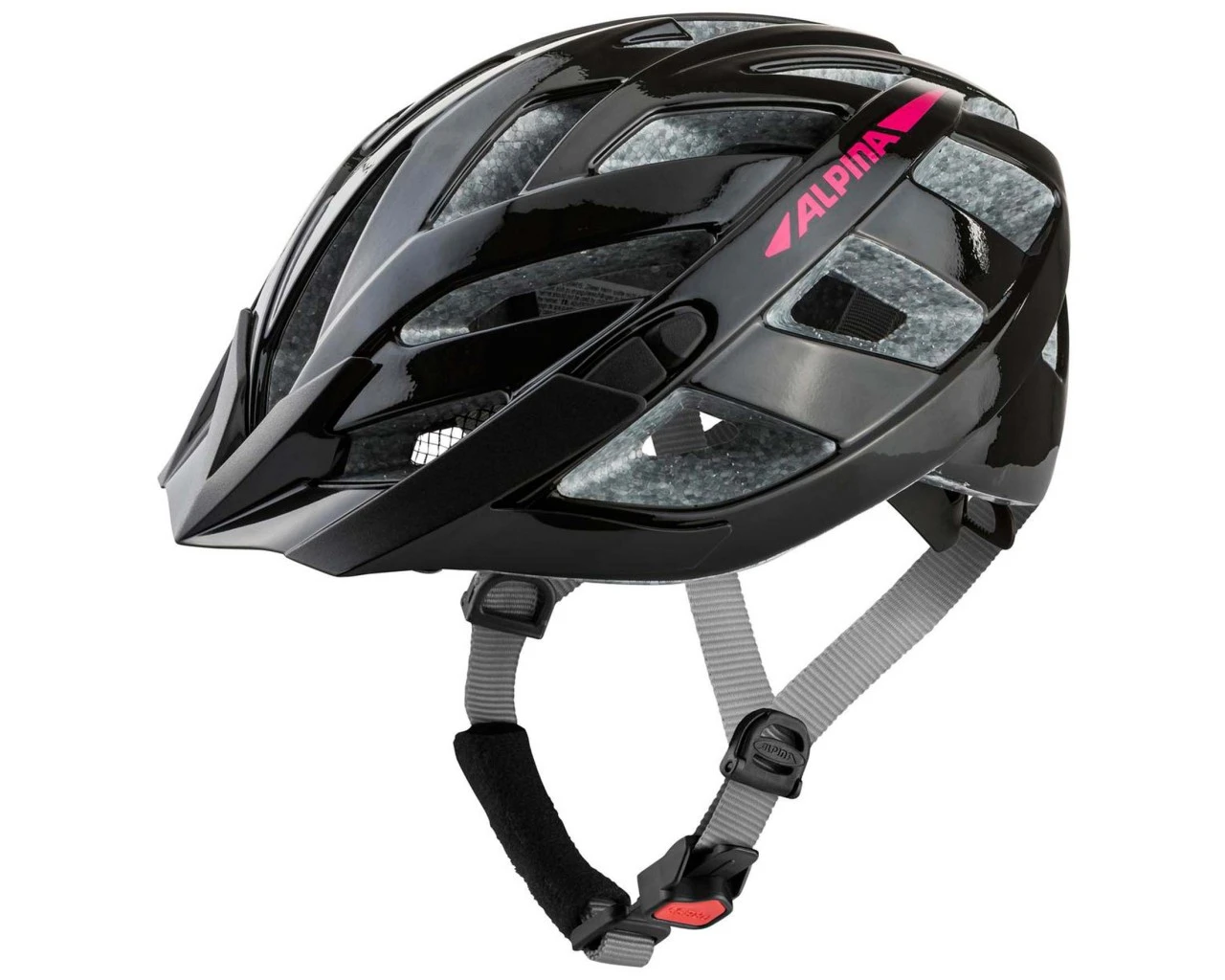 Alpina Panoma 2.0 - Trekking/City Fahrradhelm | Black-pink Gloss