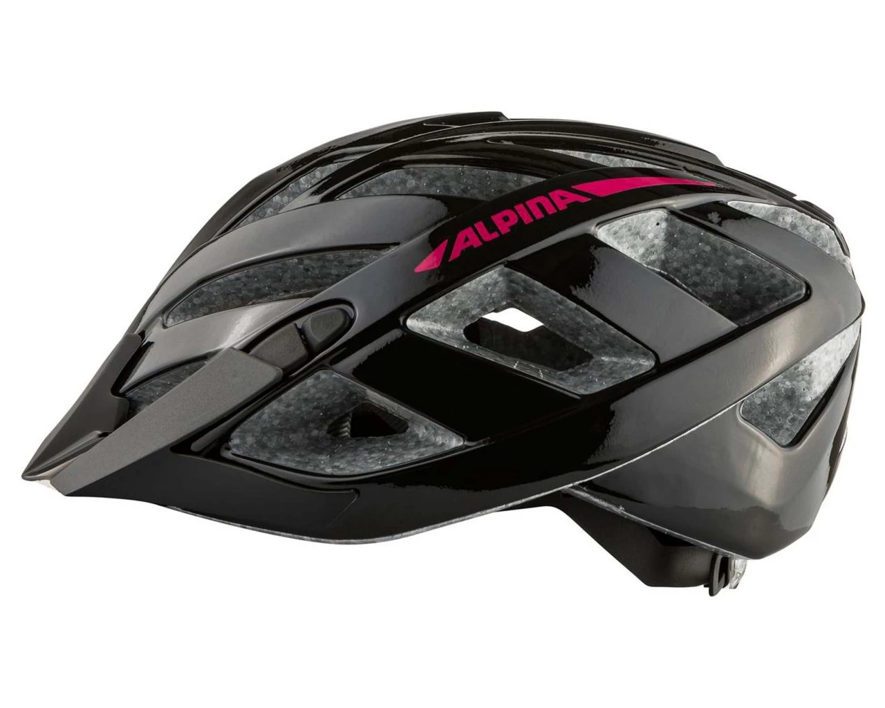 Alpina Panoma 2.0 - Trekking/City Fahrradhelm | Black-pink Gloss – Bild 2