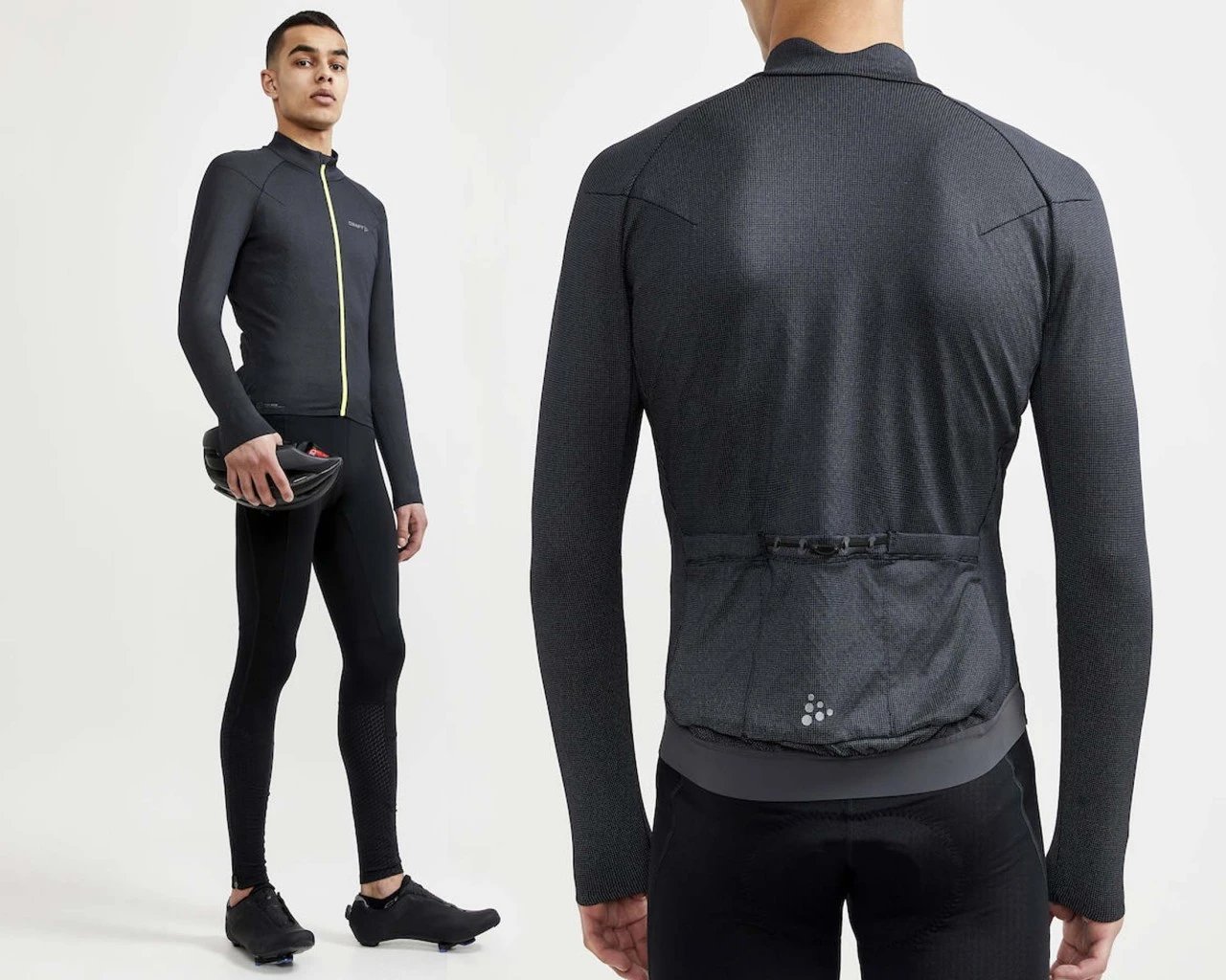 Craft Adv Bike Hydro Lumen-Trikot Langarm | Black – Bild 3