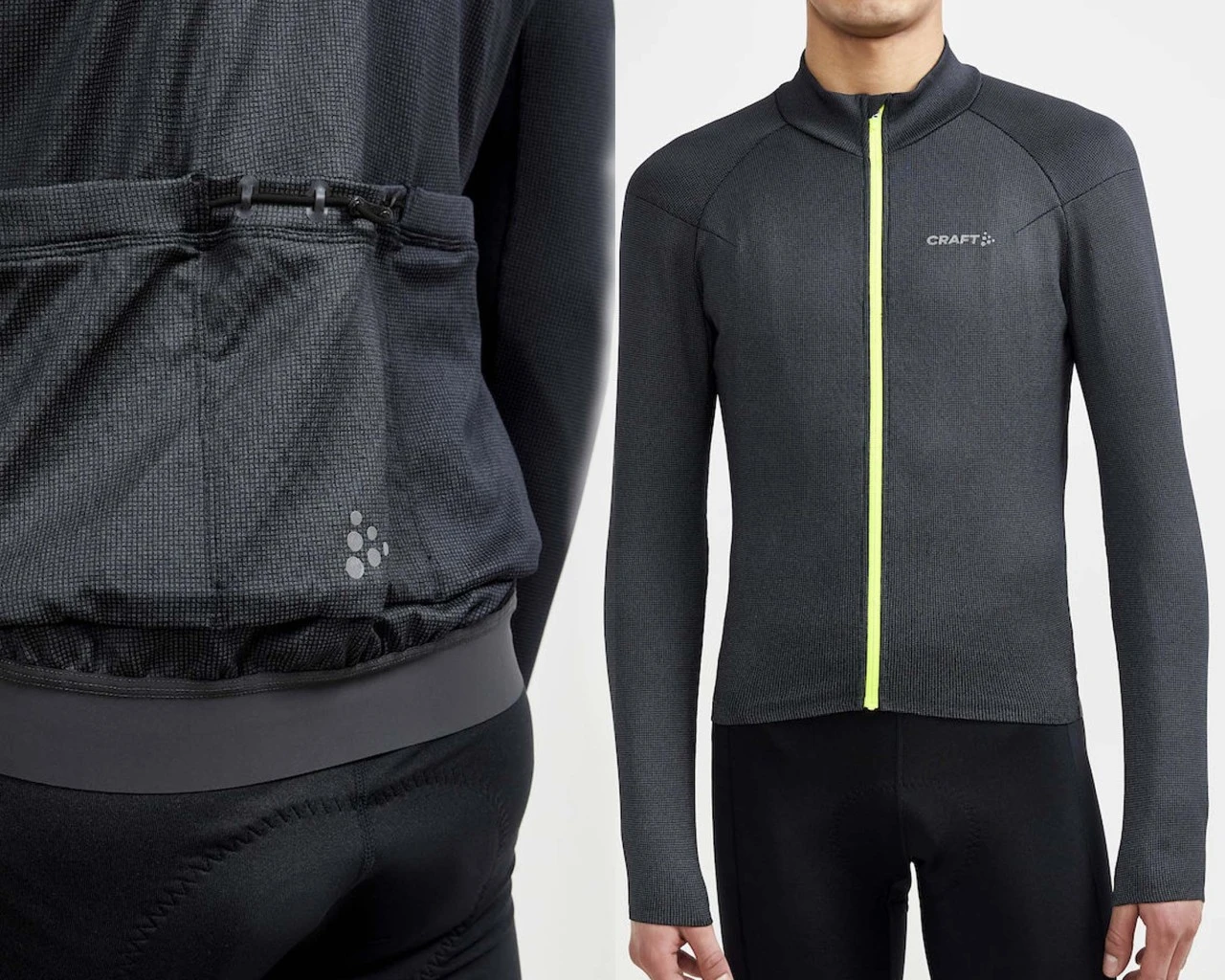 Craft Adv Bike Hydro Lumen-Trikot Langarm | Black – Bild 4