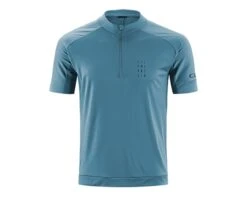 Cube AM Trikot Half Zip Kurzarm | Smoke Blue