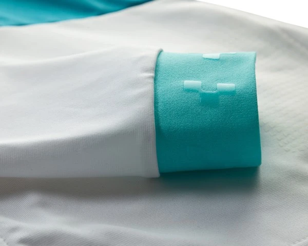 Cube AM WLS Trikot Langarm | Weiß-blau – Bild 3