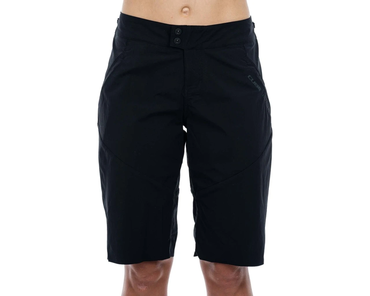 Cube ATX Baggy Damen Shorts Inkl. Innenhose | Black – Bild 2