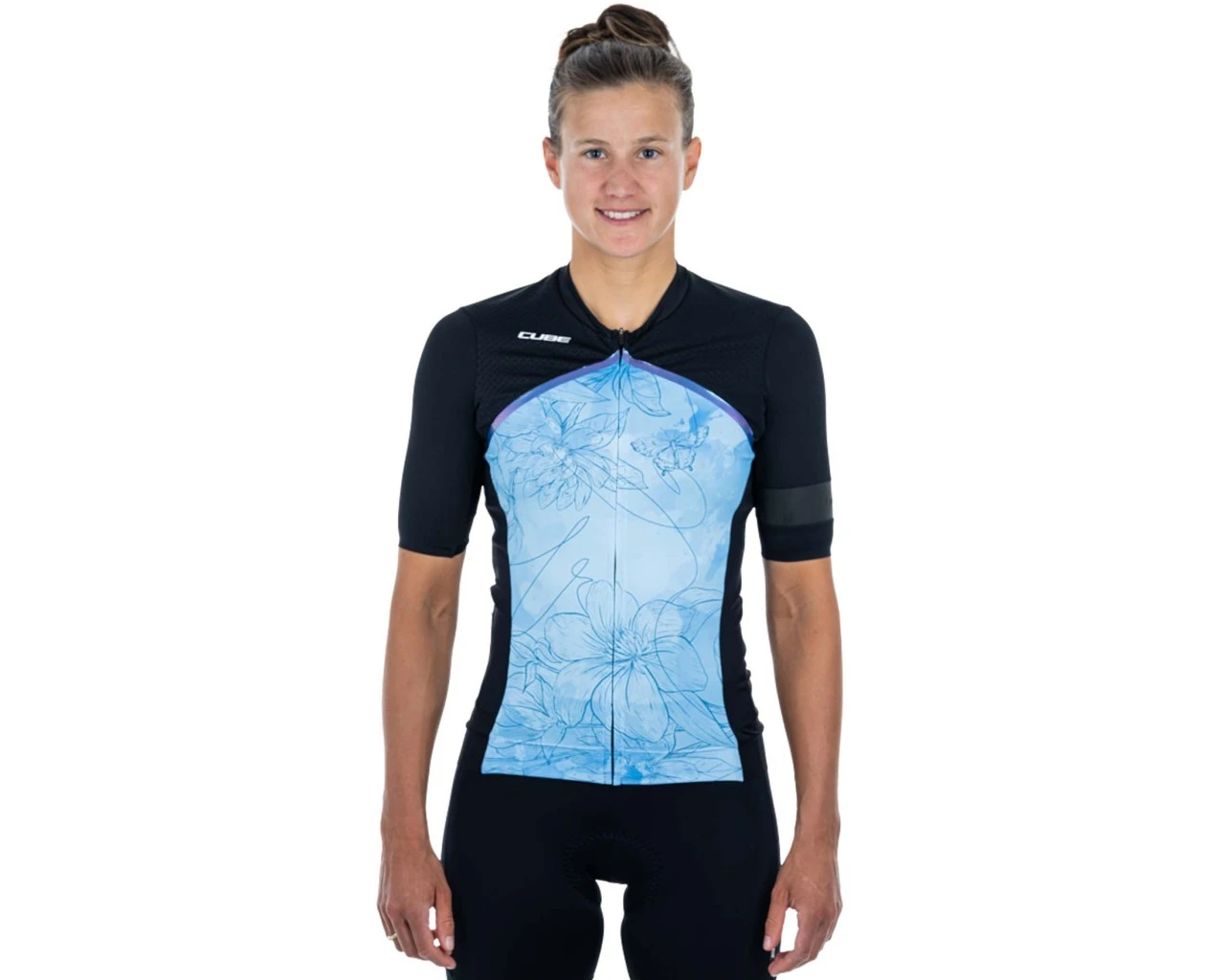 Cube Blackline Damen Trikot Kurzarm | Blue Pattern – Bild 2