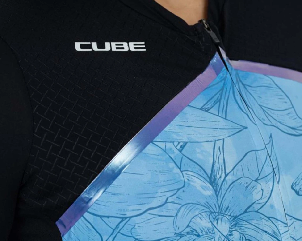 Cube Blackline Damen Trikot Kurzarm | Blue Pattern – Bild 4