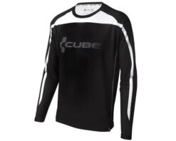 Cube Blackline Freeride Trikot Langarm | Black-white