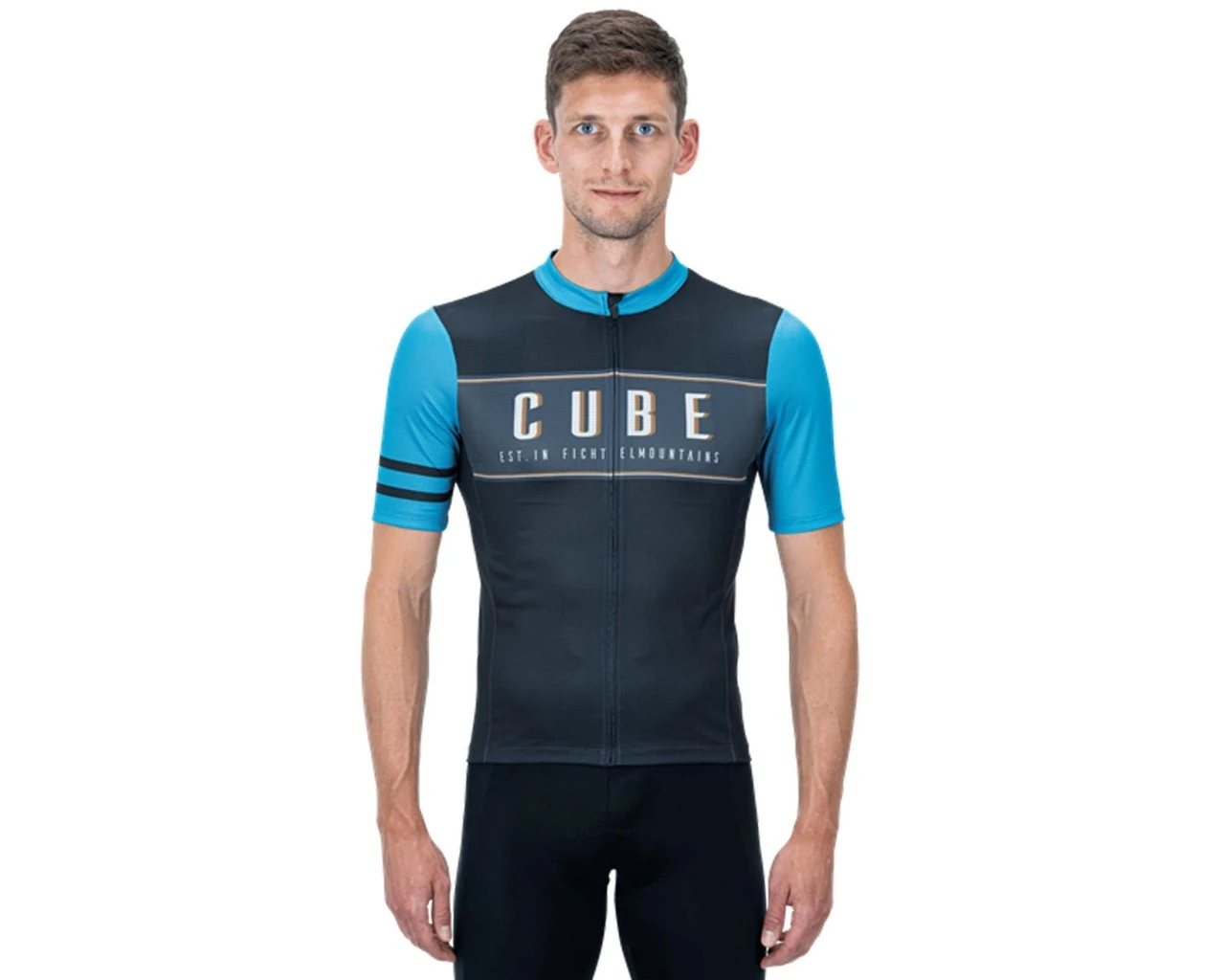 Cube Blackline Trikot Cross Kurzarm | Grey N Blue 2 Cube Blackline Trikot Cross Kurzarm | Grey N Blue – Bild 2