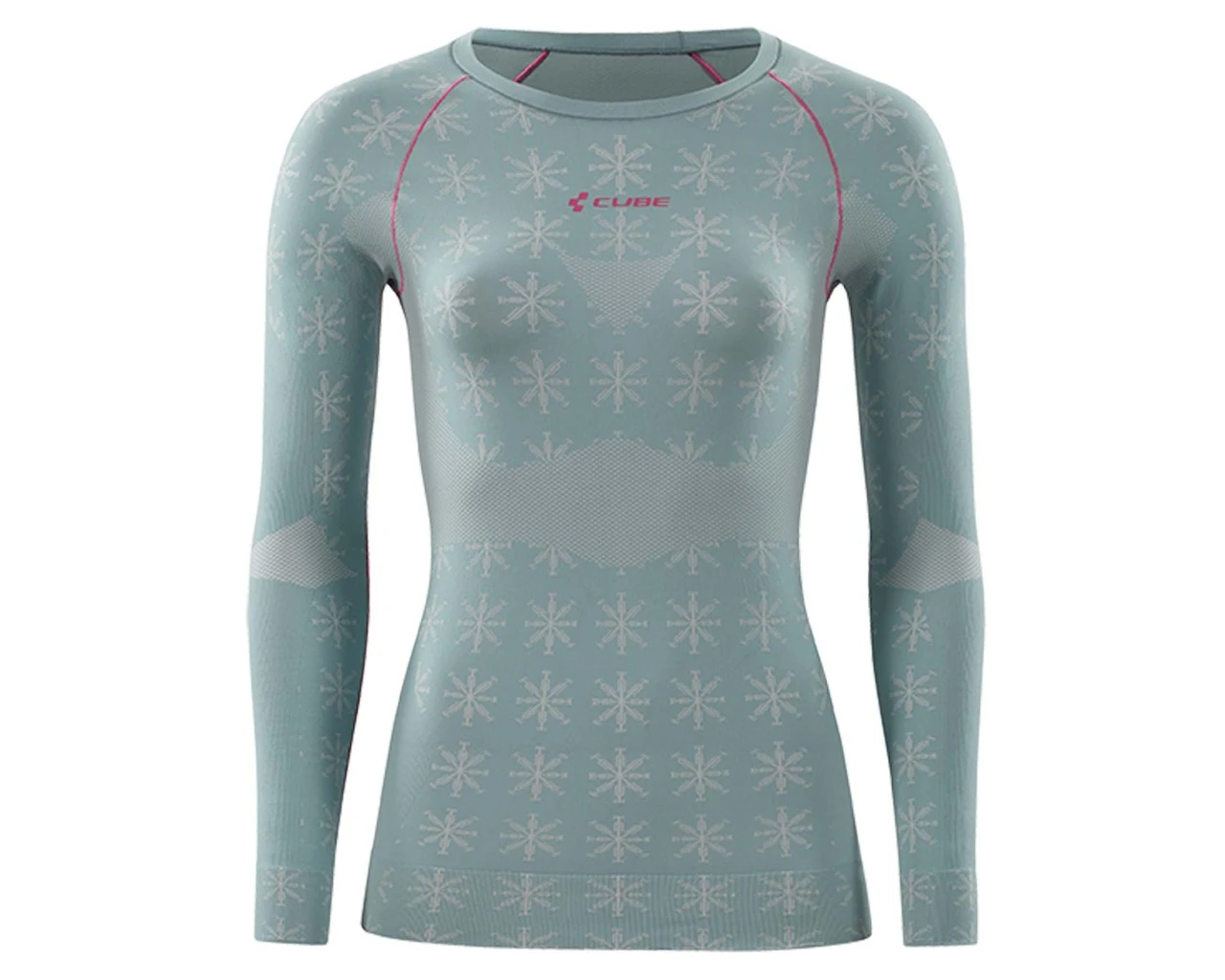 Cube Funktionsunterhemd WS Damen Race Be Cool Langarm | Grey N Pink