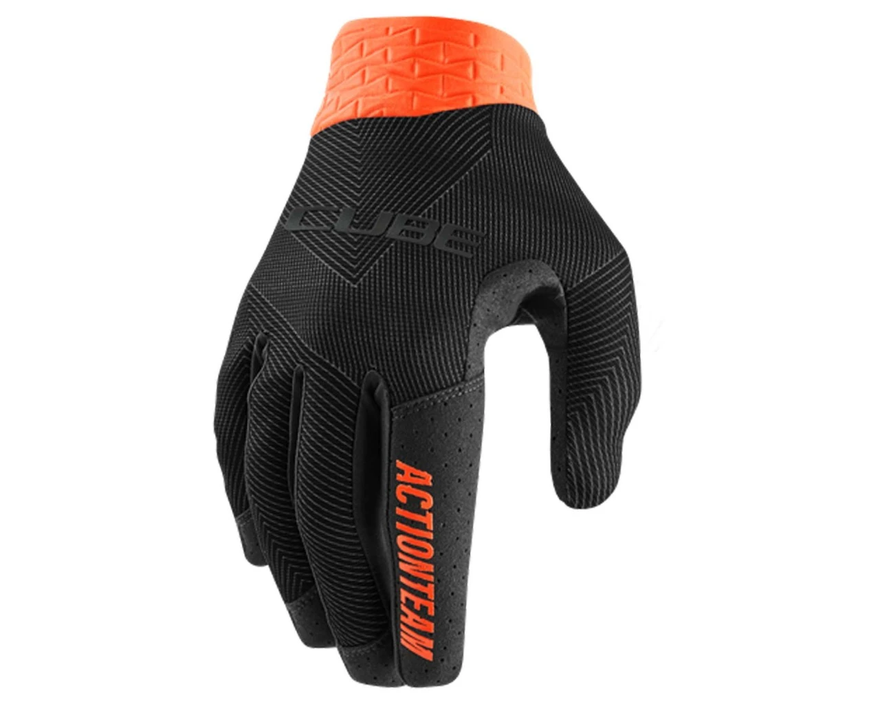 Cube Handschuhe Performance Langfinger X Actionteam | Black-orange