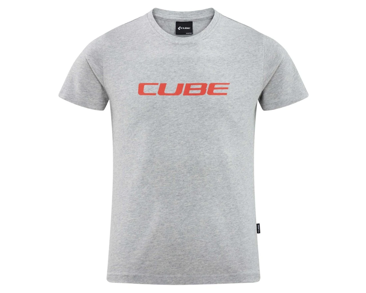 Cube Junior Organic T-Shirt Logo | Grey Melange