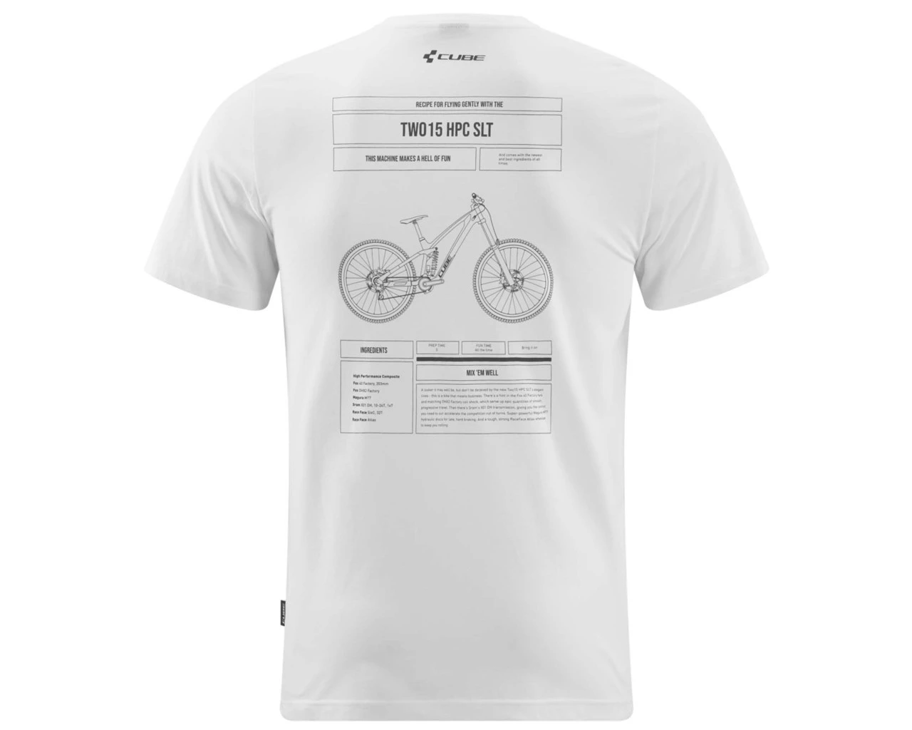 Cube Organic T-Shirt Two15 | White 2 Cube Organic T-Shirt Two15 | White – Bild 2