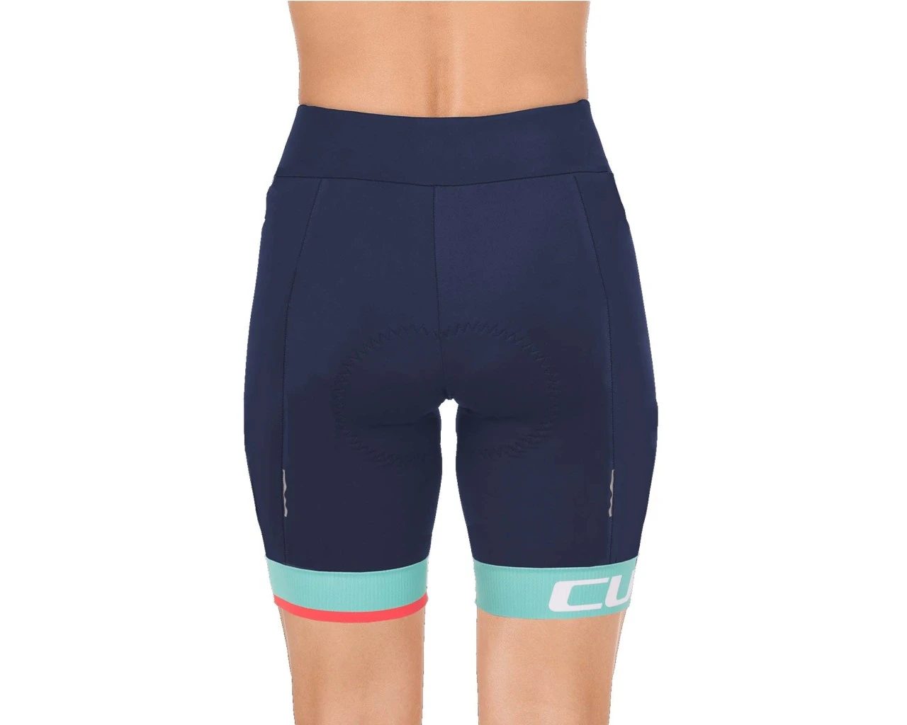 Cube Teamline Damen Radhose Kurz | Blue N Mint – Bild 2