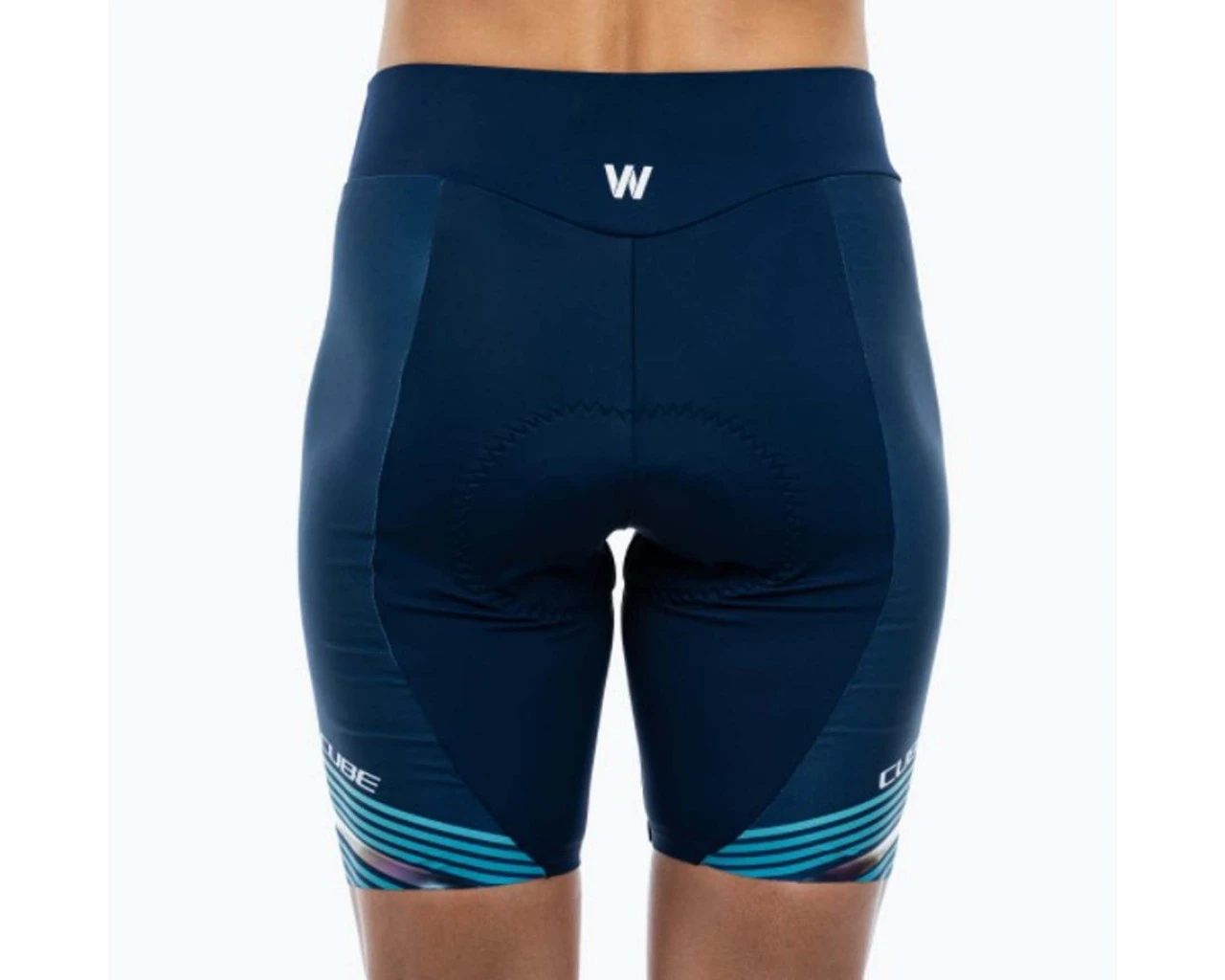 Cube Teamline Damen Radhose Kurz | Blue´n´mint 3 Cube Teamline Damen Radhose Kurz | Blue´n´mint – Bild 3