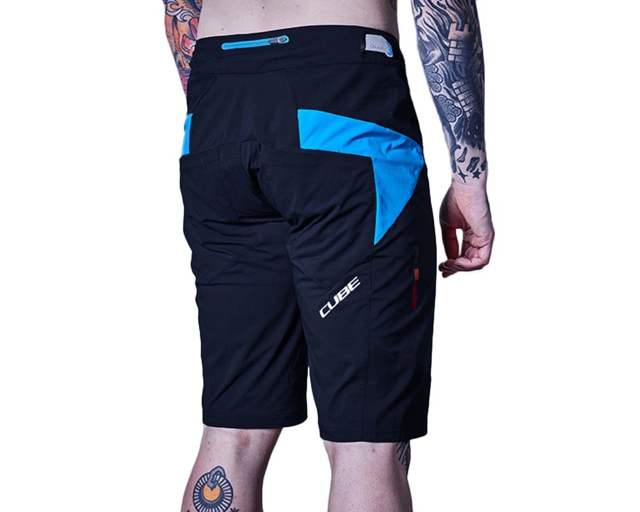 Cube Teamline Shorts | Black N Blue N Red – Bild 3