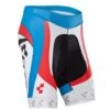 Cube Teamline WLS Radhose Kurz | Weiß/schwarz/blau/rot