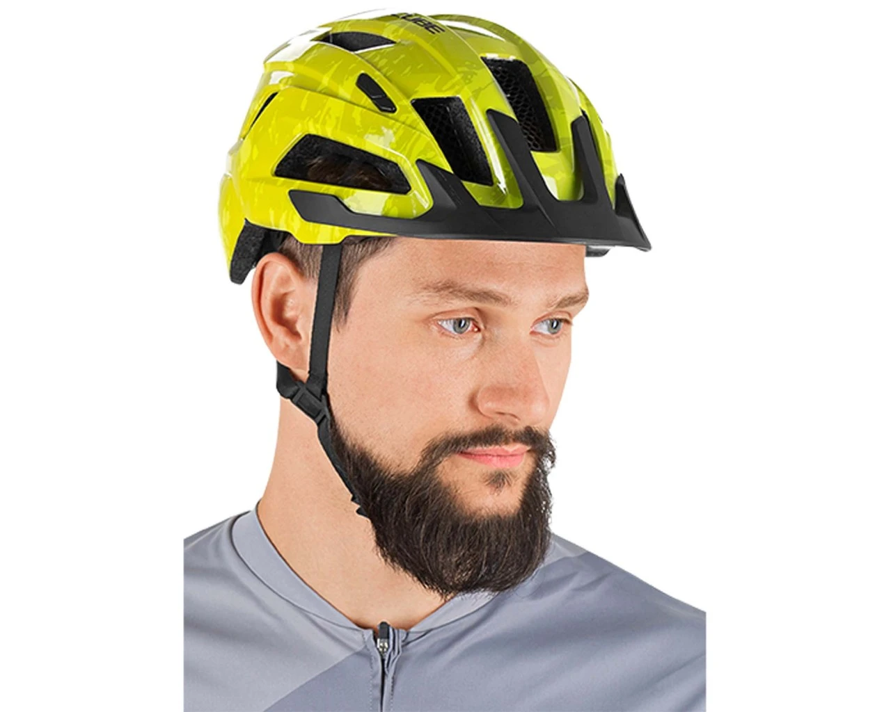 Cube Tour Fahrradhelm STEEP | Glossy Citrone – Bild 2