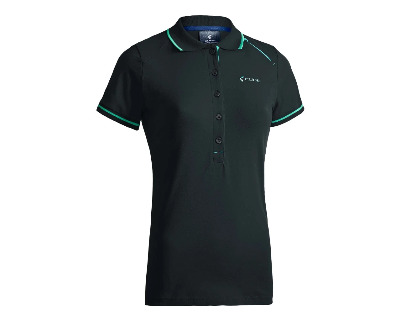 Cube WLS Polo Shirt Classic | Black N Blue