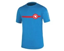 Endura Stripe T-Shirt | Ozeanblau