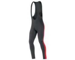Gore Bike Wear E 2.0 Thermo Trägerhose+ Cycling Reactional - Passform Tight | Black-red