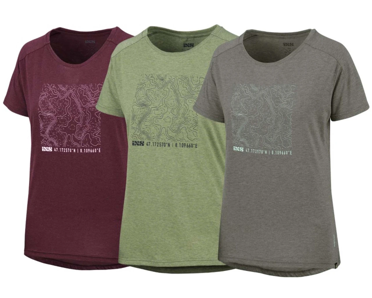 IXS Flow Damen Contour Tech T-Shirt | Raisin – Bild 5