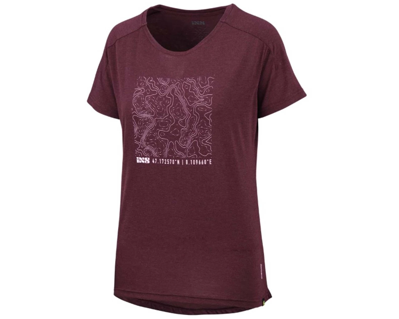 IXS Flow Damen Contour Tech T-Shirt | Raisin