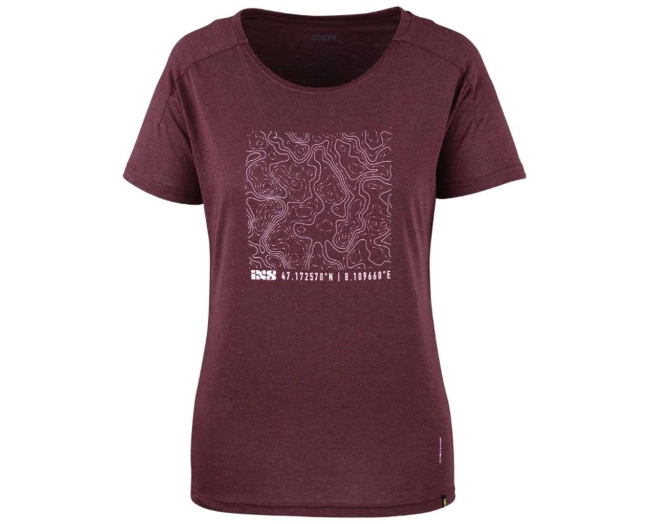 IXS Flow Damen Contour Tech T-Shirt | Raisin – Bild 2