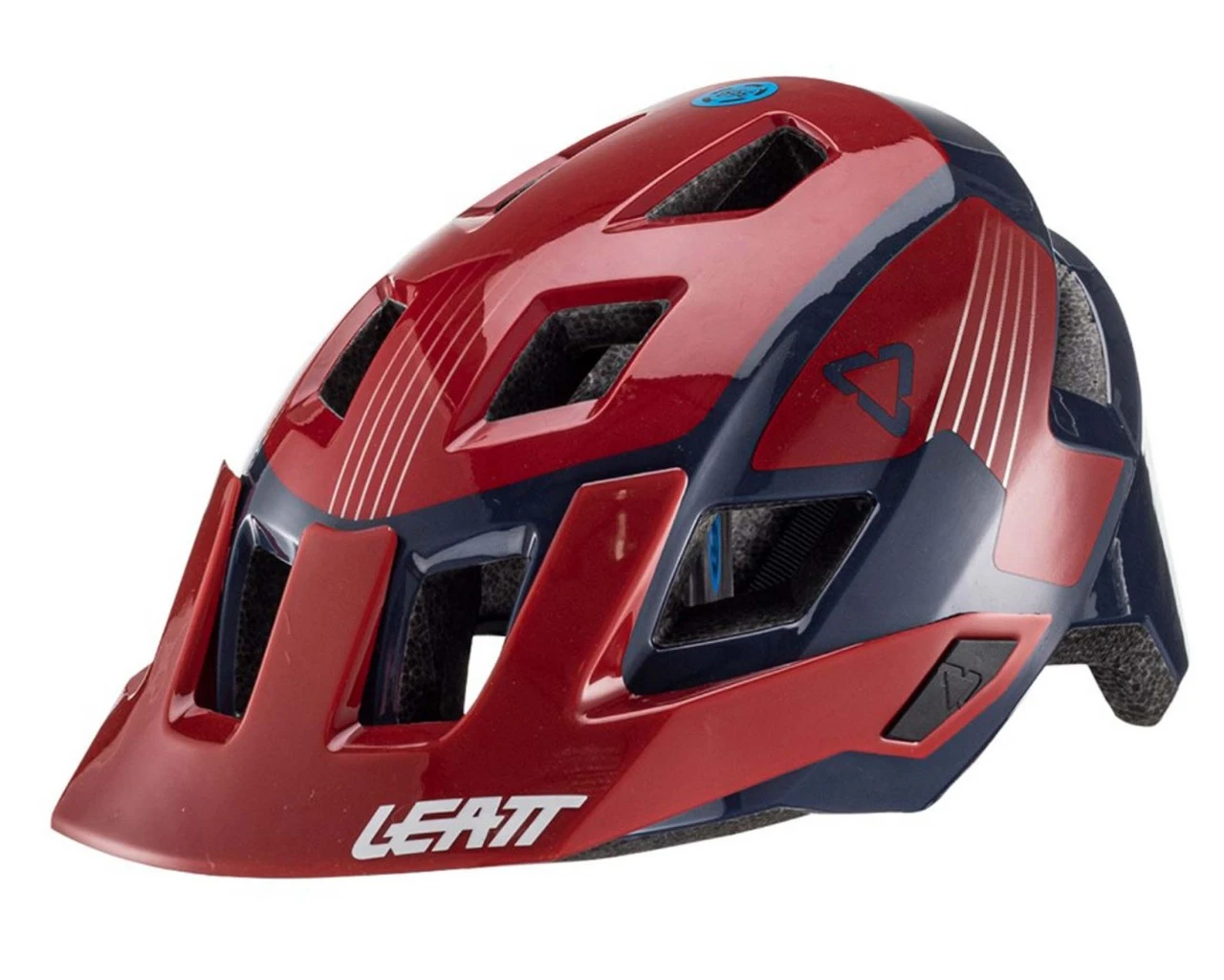 Leatt MTB All Mountain 1.0 Junior - MTB Kinder Fahrradhelm | Chilli – Bild 2