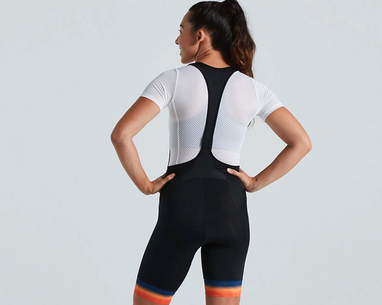 Specialized RBX Comp Damen Bib-Shorts | Orange Sunset-dark Blue – Bild 2