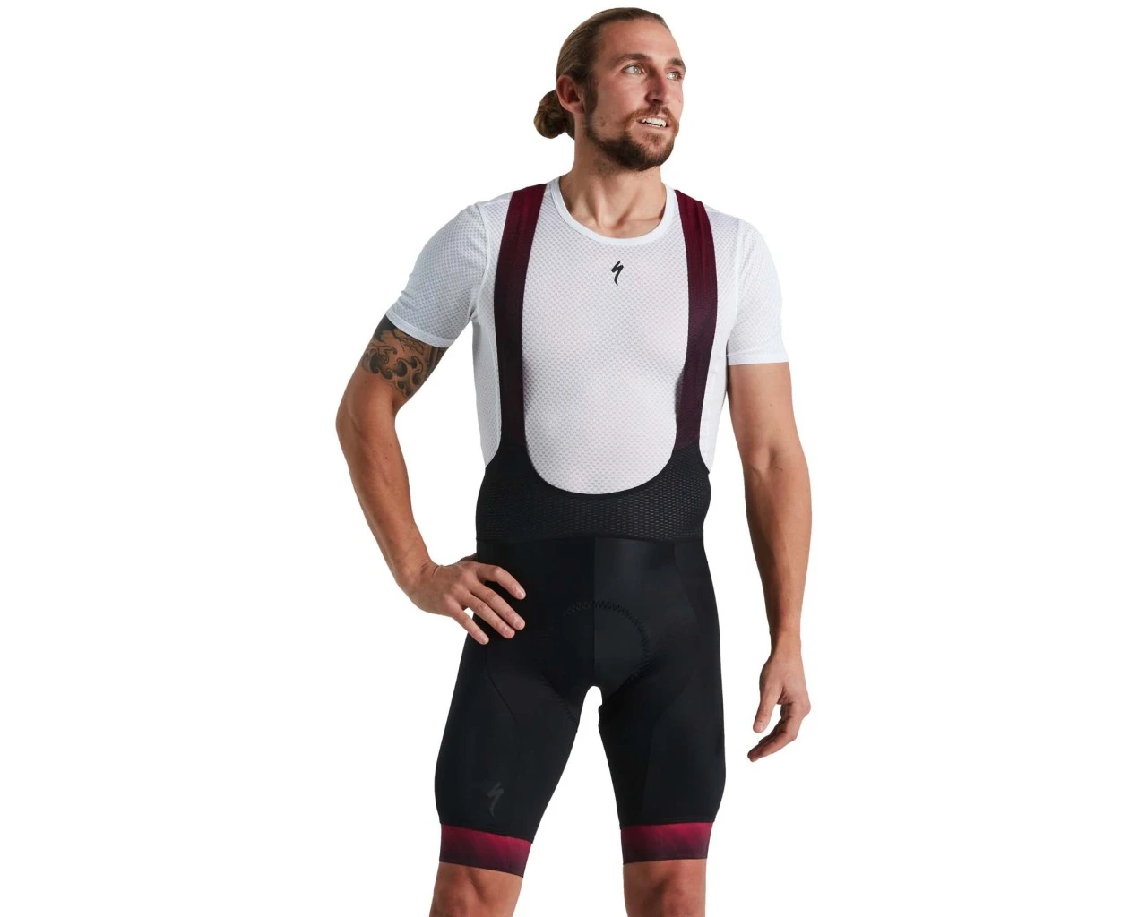 Specialized SL Bib Shorts | Black-ruby Wine