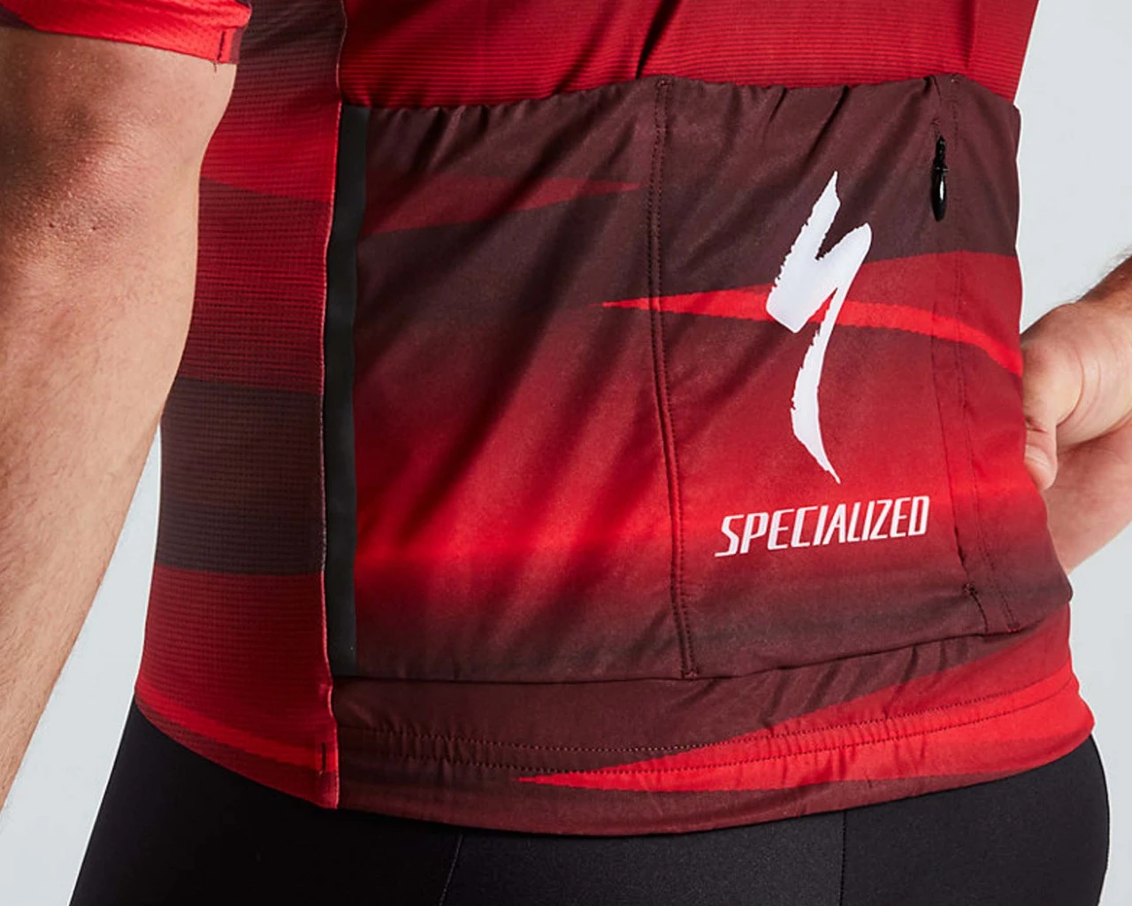 Specialized SL Rennrad Team Trikot Kurzarm | Black-red – Bild 5